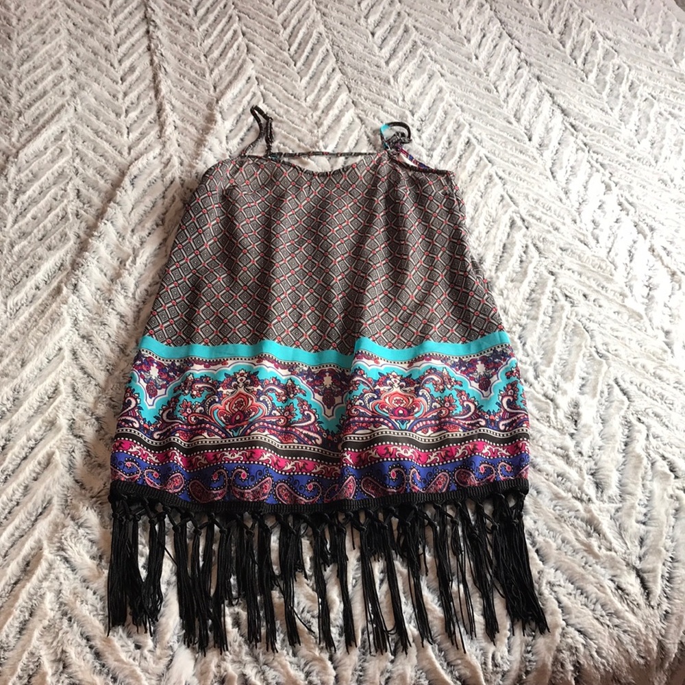 Rue 21 Silky Fringe Dress
